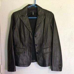 Laundry by Shelli Segal Black Leather jacket